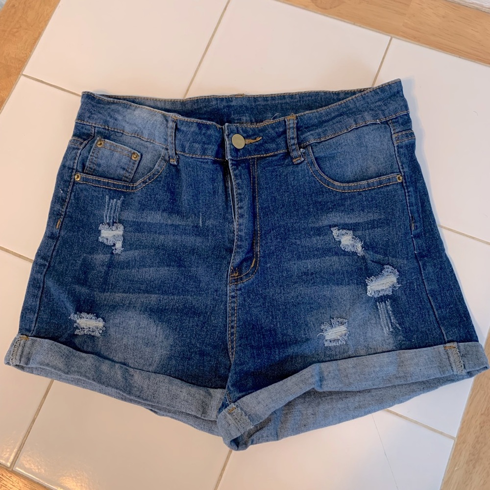 Woman’s Jean Shorts by Shein.  Size Large.
